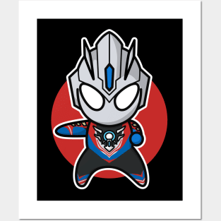 Ultraman Orb Hurricane Slash Chibi Style Kawaii Posters and Art